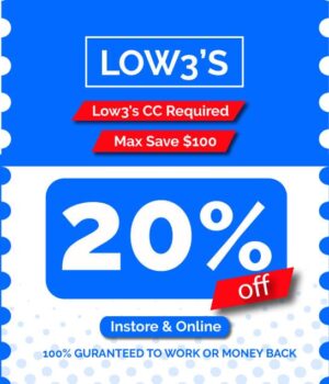 Lowes 20% off coupon