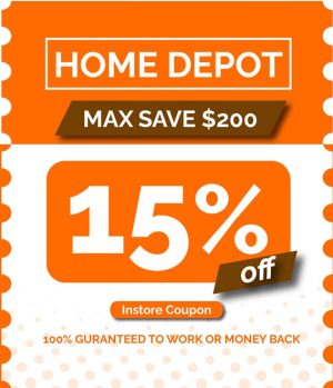 home depot 15% off coupon