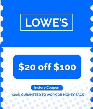 lowes20off100