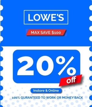 Lowes 20% off Coupon